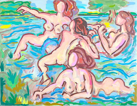 Bathers (Homage to Fragonard)